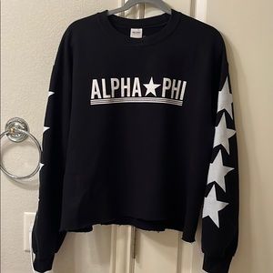 Alpha Phi Cropped Sweatshirt